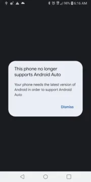 Android Auto ukončení podpory