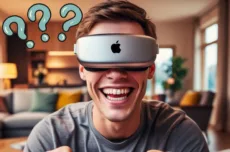 muž a možné Apple VR brýle