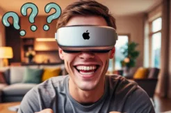 muž a možné Apple VR brýle