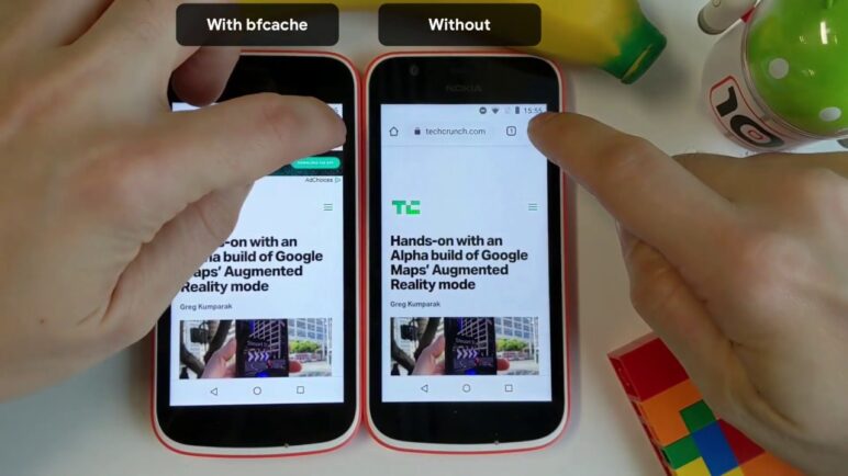 bfcache on Chrome for Android