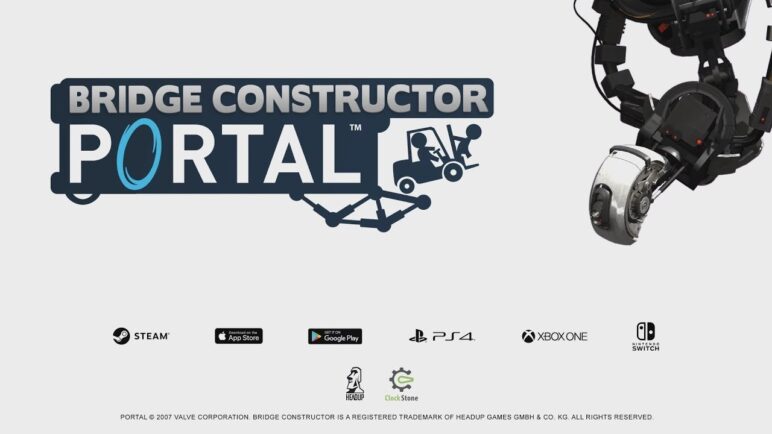 Bridge Constructor Portal Gameplay Trailer