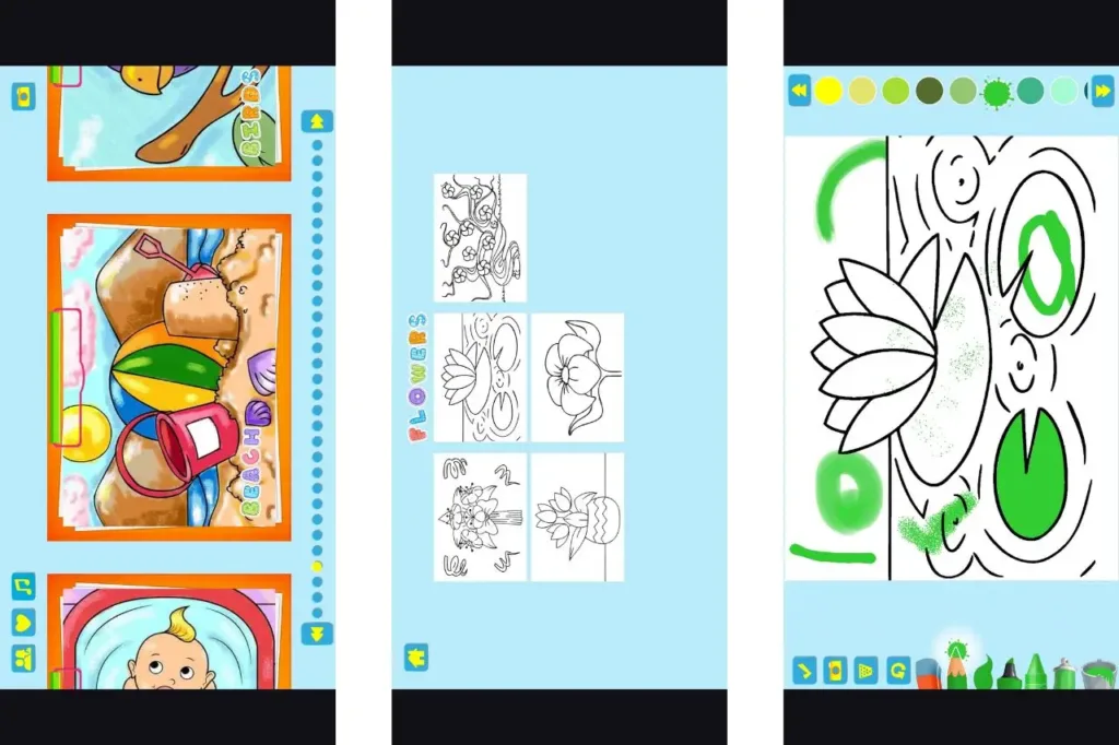 coloring book aplikace screenshot