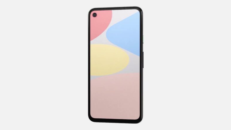 Complete look of Google Pixel 4a Just Black (based on leaked CAD drawings)