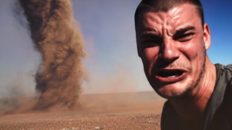 Crazy Guy Runs Into Outback Tornado To Take Selfie