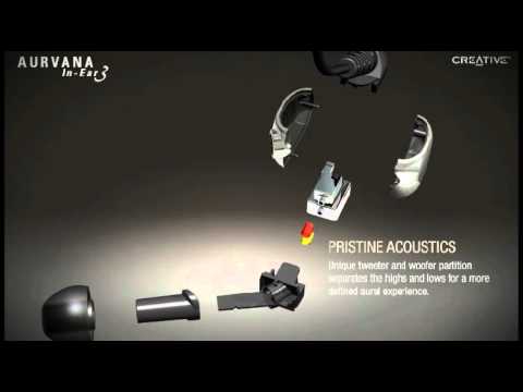 Creative Labs Aurvana In-Ear3 Noise-Isolating Earphones Demo