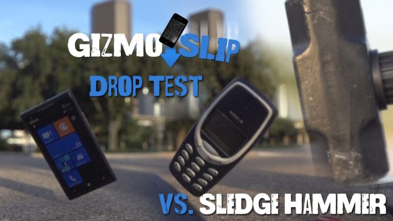 Drop Test: Nokia Lumia 900 vs Nokia 3310 (Vs. Sledge Hammer)