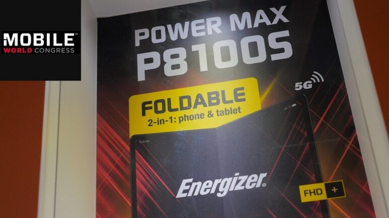 Energizer Power Max P8100S: Faltbares Smartphone auf dem MWC