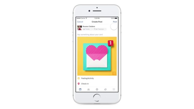 Facebook's Valentine's Day Card