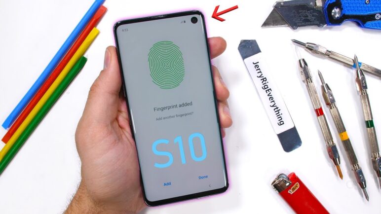 Galaxy S10 Durability Test - Ultrasonic Fingerprint Scratched?!