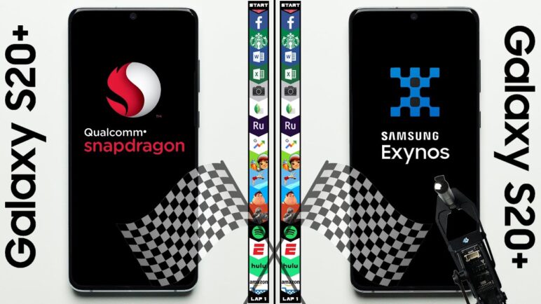 Galaxy S20 (Snapdragon) vs Galaxy S20 (Exynos) Speed Test