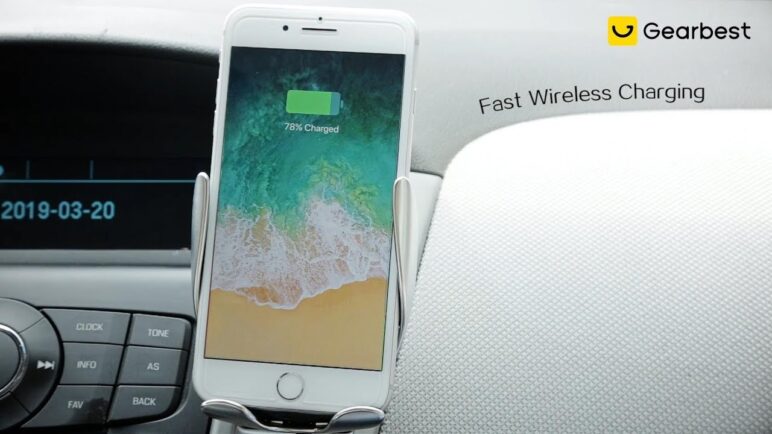 Gocomma Car Wireless Charger Phone Holder - Gearbest.com