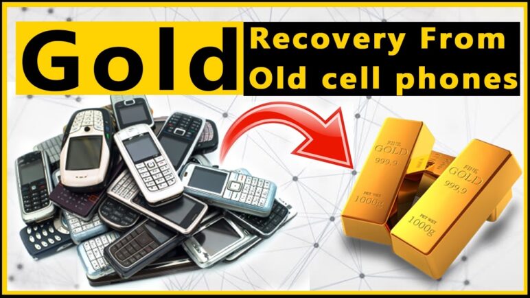 📱Gold Recovery from Cell Phone.♻Cell Phone Recycling. How to recover gold from cell phone