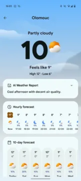 google pixel weather počasí aplikace (1)