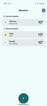 google pixel weather počasí aplikace (2)