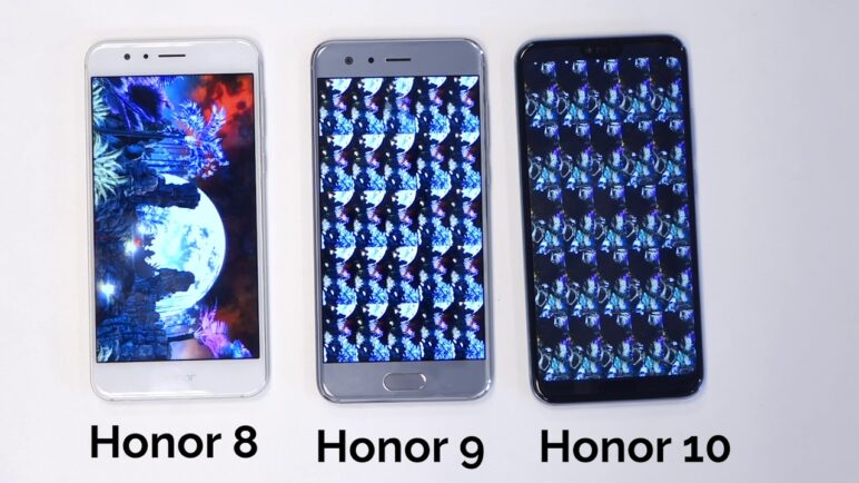 Honor 8 vs. 9 vs. 10 - Antutu benchmark