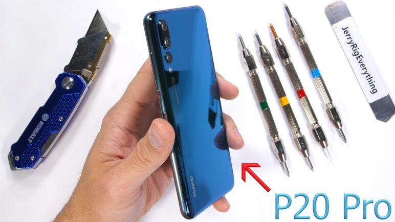 Huawei P20 Pro Durability Test! - Scratch, Burn, BEND TESTED