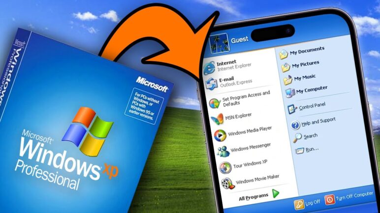 Installing Windows XP on an iPhone!