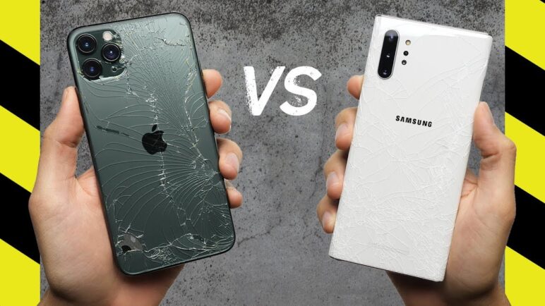 iPhone 11 Pro Max vs. Galaxy Note 10+ Drop Test