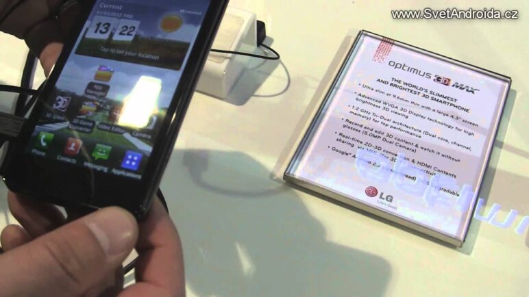 LG Optimus 3D MAX na MWC 2012