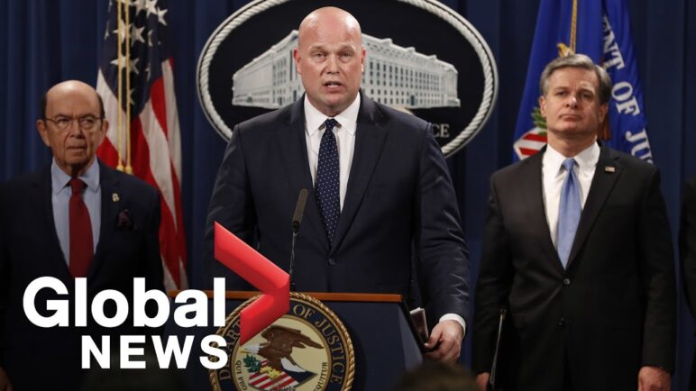 Matt Whitaker announces charges against Huawei officials