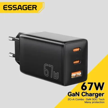 Nabíjecí adaptér Essager 67W GaN