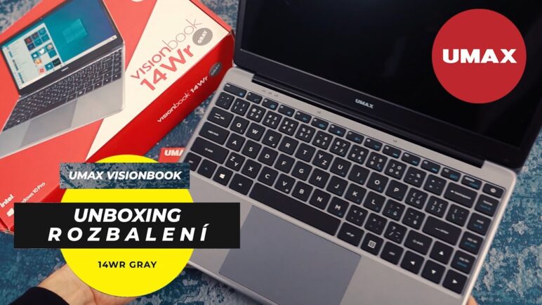 Notebook UMAX Visionbook 14Wr Gray | UNBOXING | Rozbalení notebooku | Intel Celeron N4020 | M.2 SSD