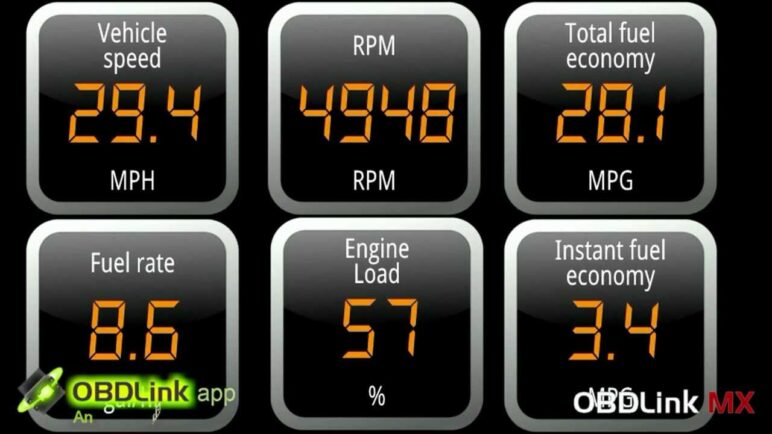OBDLink MX in action with OBDLink, obdCANex, DashCommand, and Torque Android apps!