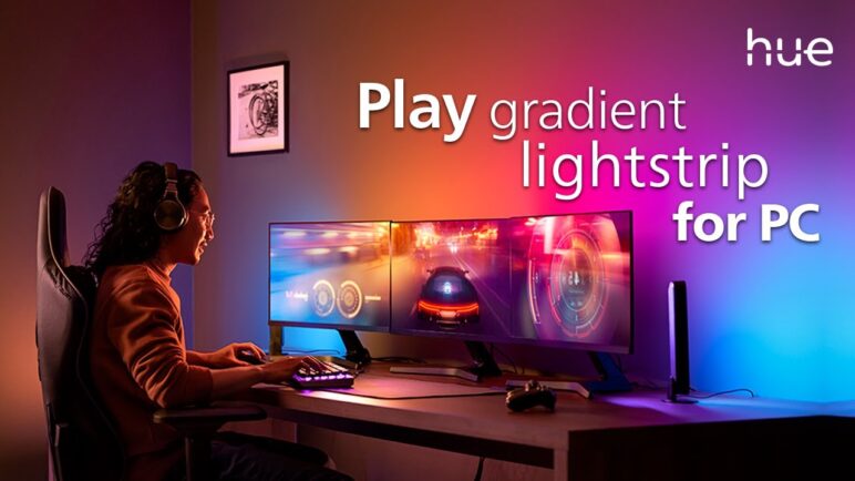 Philips Hue Gradient Lightstrip for PC: Reactive RGB Lighting Setup