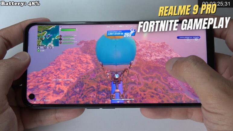 Realme 9 Pro 5G Fortnite Gameplay