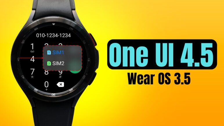 Samsung One UI Watch 4.5 based on Wear OS 3.5 for Galaxy watch 4 series is here !