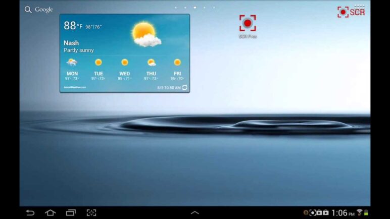 SCR Screen Recorder on the Galaxy Tab 10.1