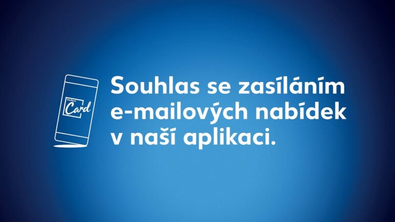 Souhlas se zasíláním e-mailových nabídek v naší aplikaci