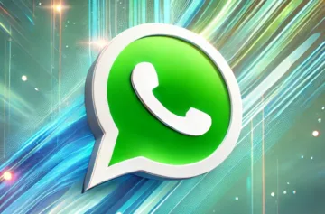 WhatsApp na barevném pozadí