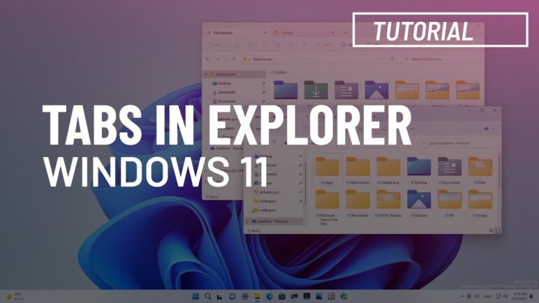 Windows 11: Enable NEW Tabs for File Explorer