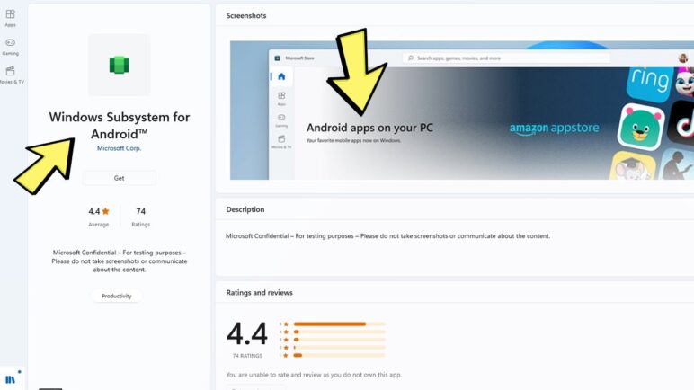 Windows subsystem for android windows 11 (android apps)