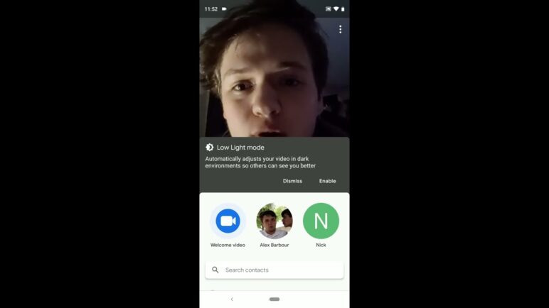 XDA Developers Hands On Google Duo Low Light