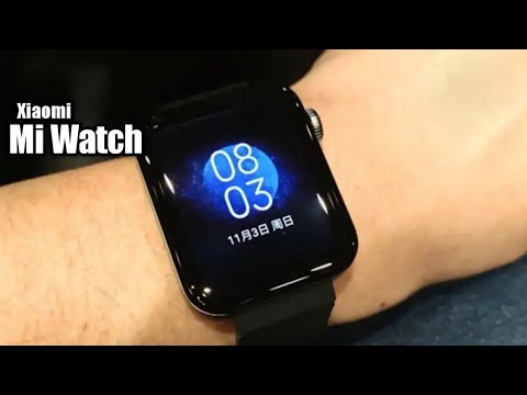 Xiaomi Mi Watch - Hands On Look !!! | MIUI for Watch | Apple Watch 5 copy