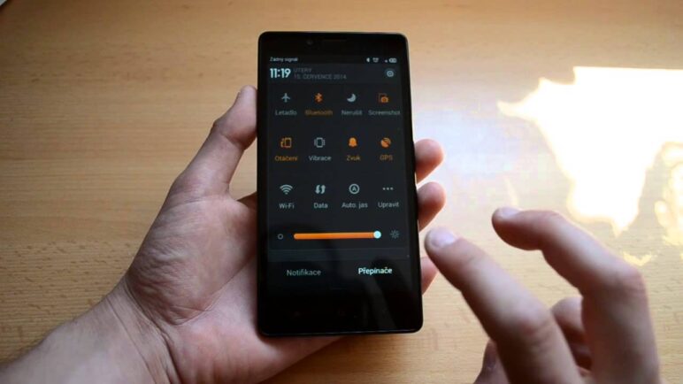 Xiaomi Redmi Note - prostředí MIUI