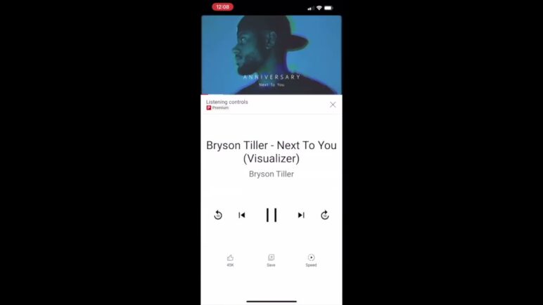 YouTube 'Listening controls' for music