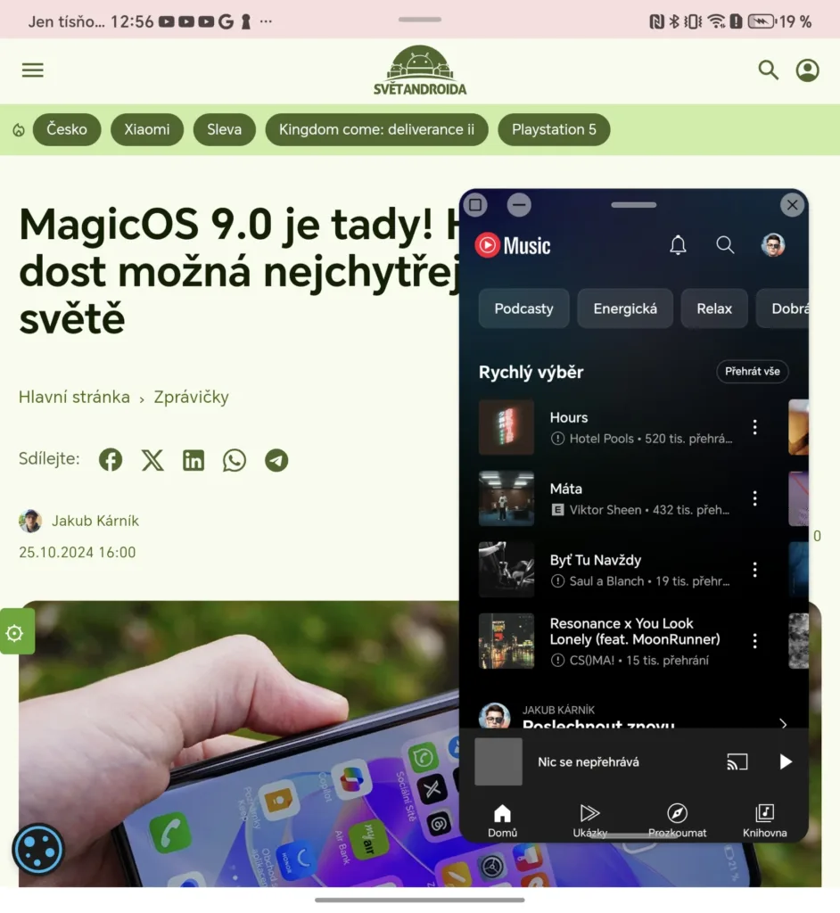 MagicOS 9.0 multitasking