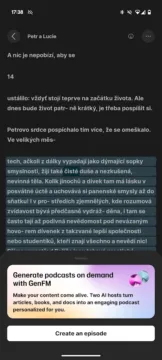 elevenlabs reader genfm vytvorit