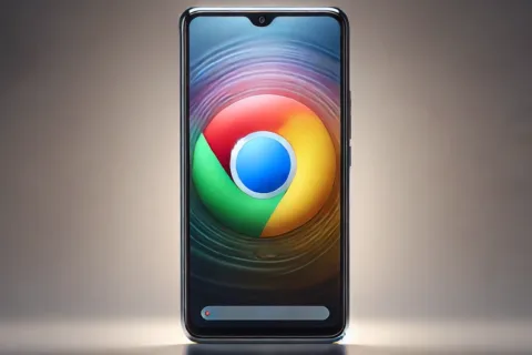 google chrome pro android ai ilustrace