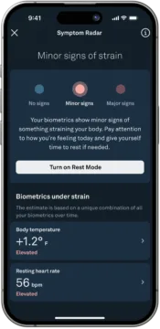 Oura Ring Symptom Radar