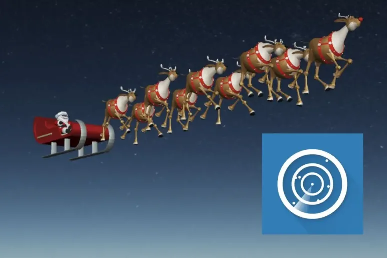 Santa Claus letecký radar