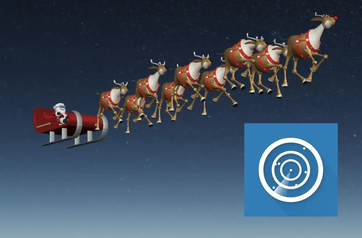 Santa Claus letecký radar