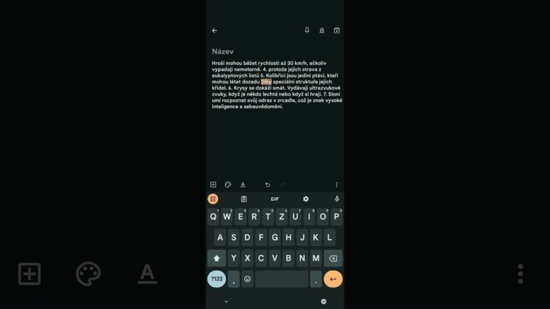 Tipy pro Gboard: Magický Shift (trik na velká písmena)