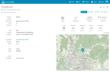 Weathercloud veřejný pohled na cizí stanici