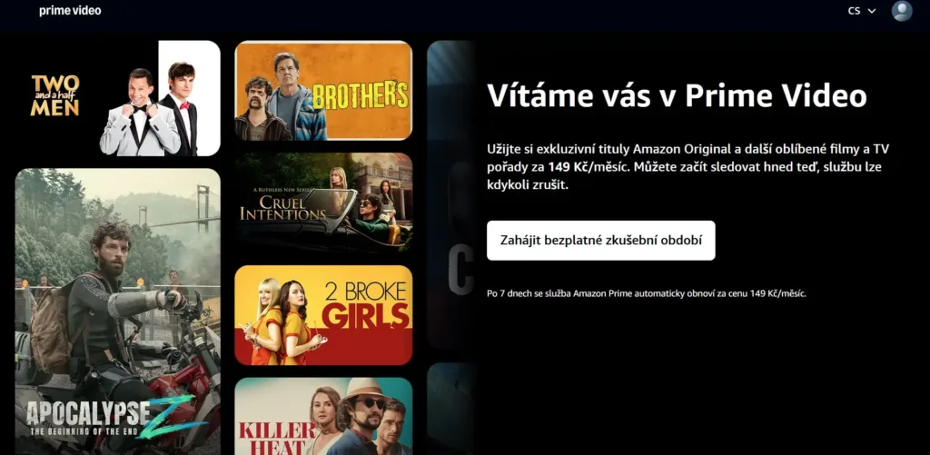 Amazon Prime Video cena