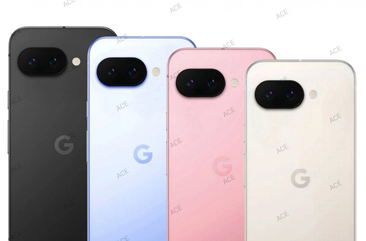 Google Pixel 9a rendery