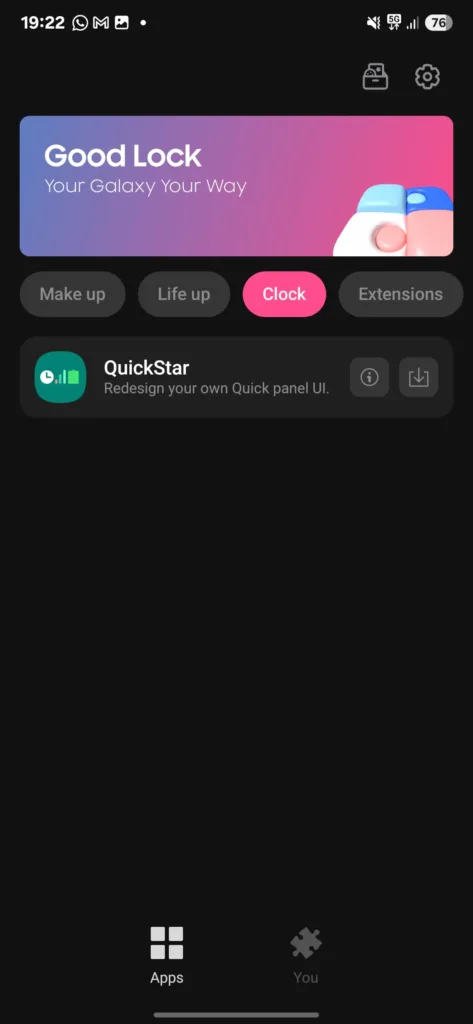 Samsung One UI 7 goodlock